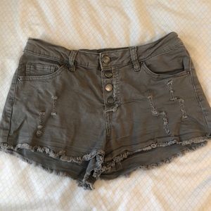 Angel Kiss ripped denim shorts